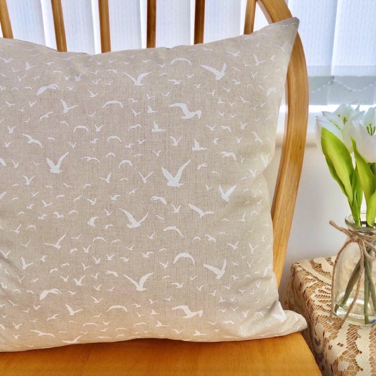 Seagulls: Cushion Cover 17” (43cm) 