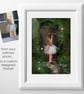 Garden Sprite, Fantasy Fairy Portrait custom photo art - Image 2