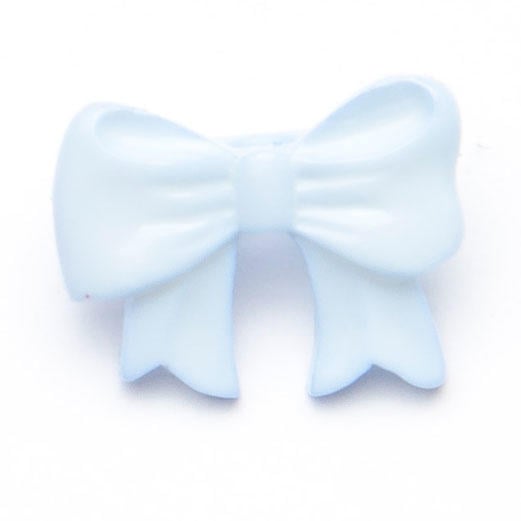 10 blue bow buttons, novelty knitting, sewing, crochet buttons 17mm