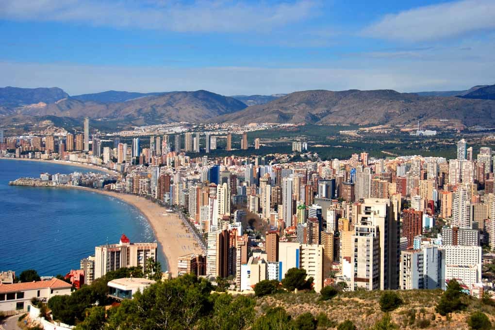 Benidorm Skyline Cityscape Levante Beach Spain Photograph Print