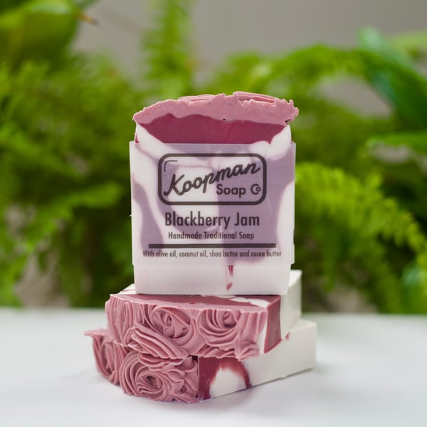 Blackberry Jam Scented Handmade Traditional Soap Bar