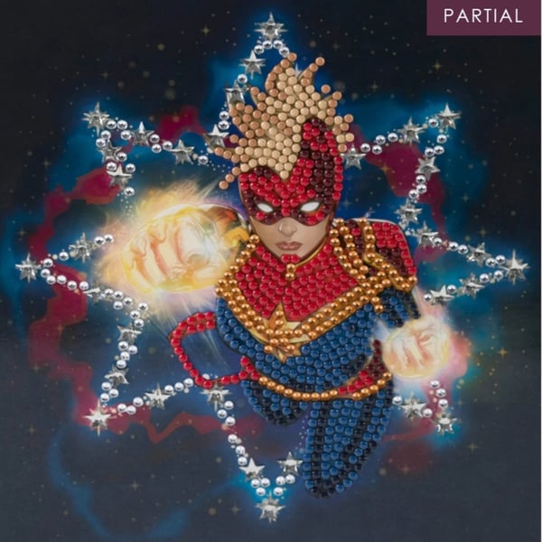 Captain marvel crystal art card kit.