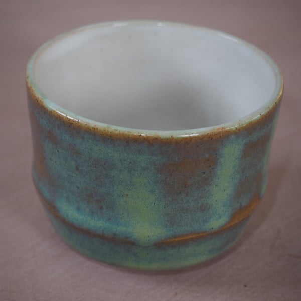 Stoneware Japanese inspired tea bowl or whisky cup