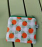 Orange fruit Quilted Coin Purse