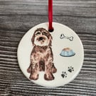 Perfectly Imperfect Handmade Dog Hanging Decoration