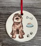 Perfectly Imperfect Handmade Dog Hanging Decoration