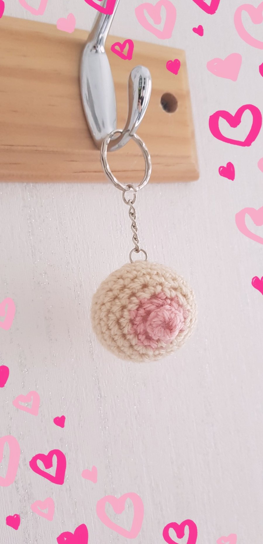 Boob Keyring