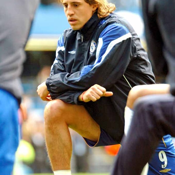 Hernan Crespo Playing For Chelsea FC Photograph Print
