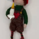 Needle Felt Forest Fairy Holding Candle