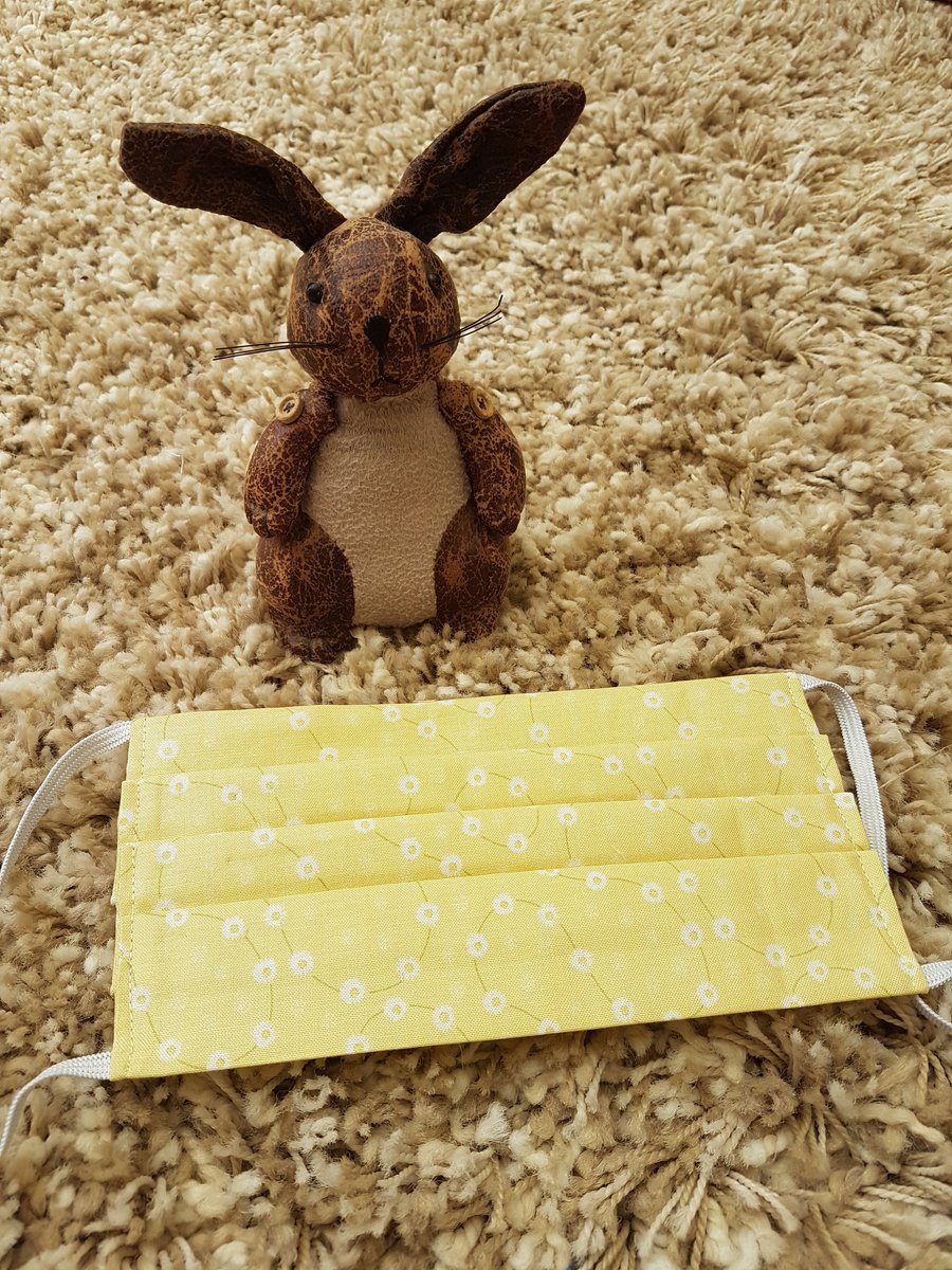 Adult face covering – Daisy chain print