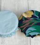 Extra small bowl covers for dips. Set of two in blues - Image 3