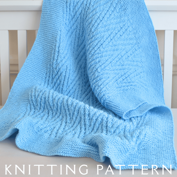 Baby Blanket Knitting Pattern Design 17 Printed Copy