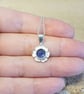 Tiny Tanzanite flower pendant. December birthstone. - Image 3