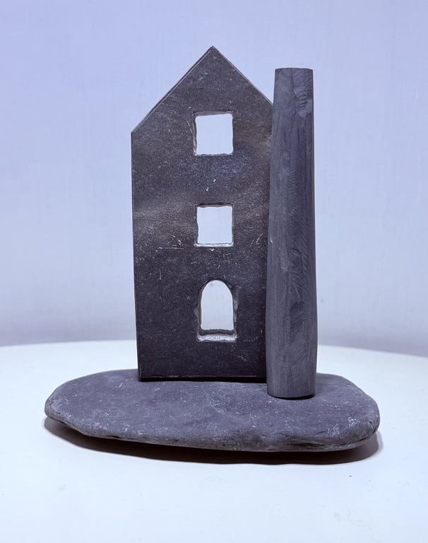 Cornish engine house on a stone base