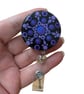 Hand painted mandala Badge Reel
