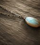 Teardrop Labradorite Silver Pendant - Image 1