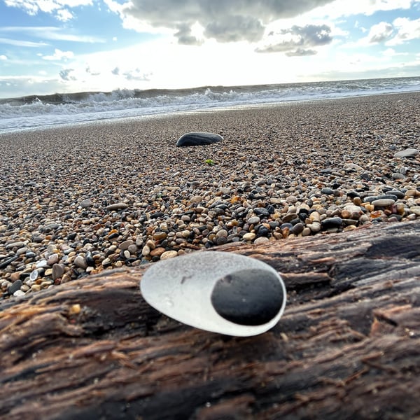 One-off Seaham beach, Multi-colour sea glass piece