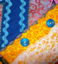 A5 Book Cover In Crazy Patchwork with Lined Hardback Notebook - Image 5