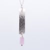 Kunzite and Sterling Silver Pendant