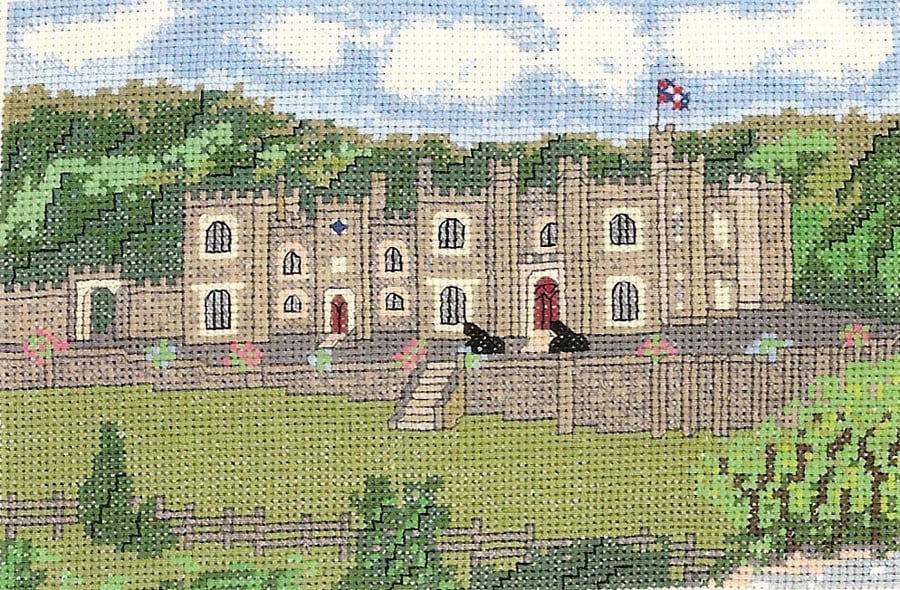Watermouth Castle in Devon cross stitch chart