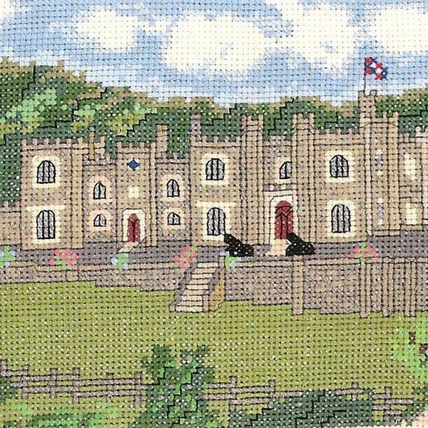 Watermouth Castle in Devon cross stitch chart