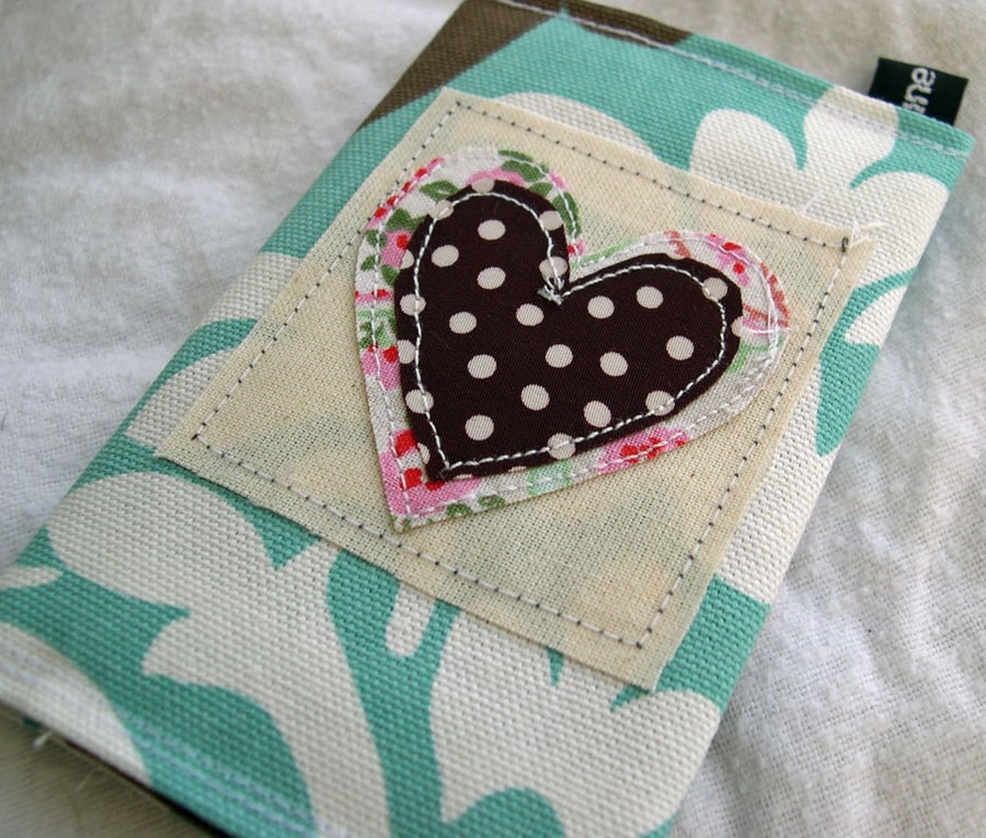 Textile Heart Pocket Diary 2015 in Teal