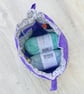 Small Drawstring Reversible Knitting or Crochet Project Bag - Image 5
