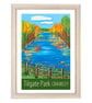 Crawley Tilgate Park travel poster print by Susie West
