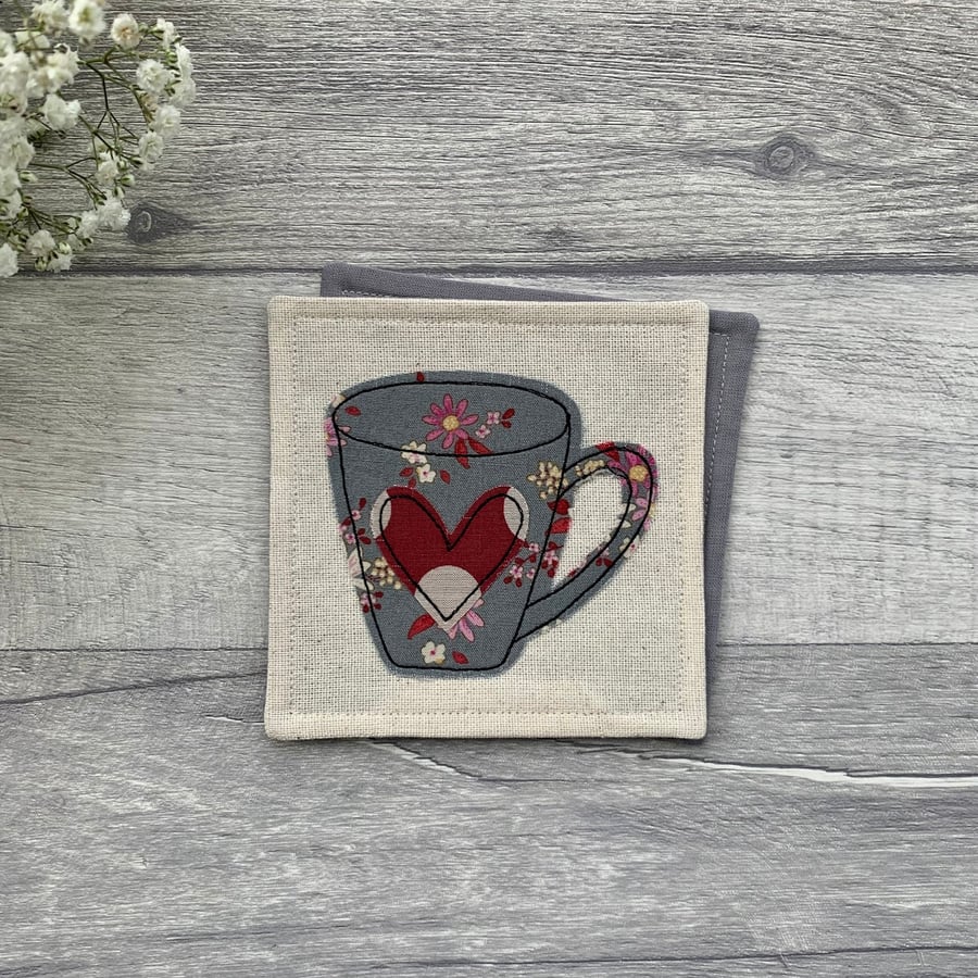 Coaster, fabric mug coaster