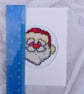Handmade Father Christmas Face Festive Greeting Card with Envelope - Image 6