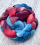 Merino Hand Dyed Spinning Fibre Jolly Sailor 100g - Image 2