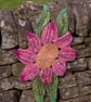 Handmade Felt Wool Napkin – Flower Design - Image 1