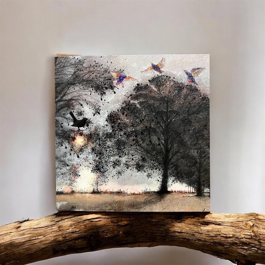 Into The Woods Blank Greeting Card