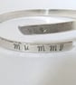 Mummy and Heart Bangle, recycled sterling silver - Image 7