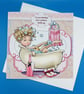 Birthday Card For Her, Decoupage, Large