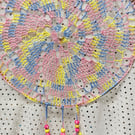 Spiral cotton mandala dream catcher
