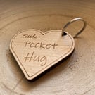 Little Pocket Hug - Heart Shape Token Keyring - First Day At School