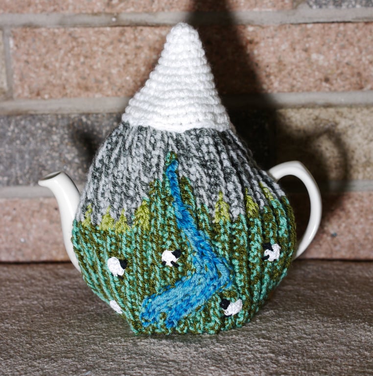 Crochet Mountain Tea Cosy