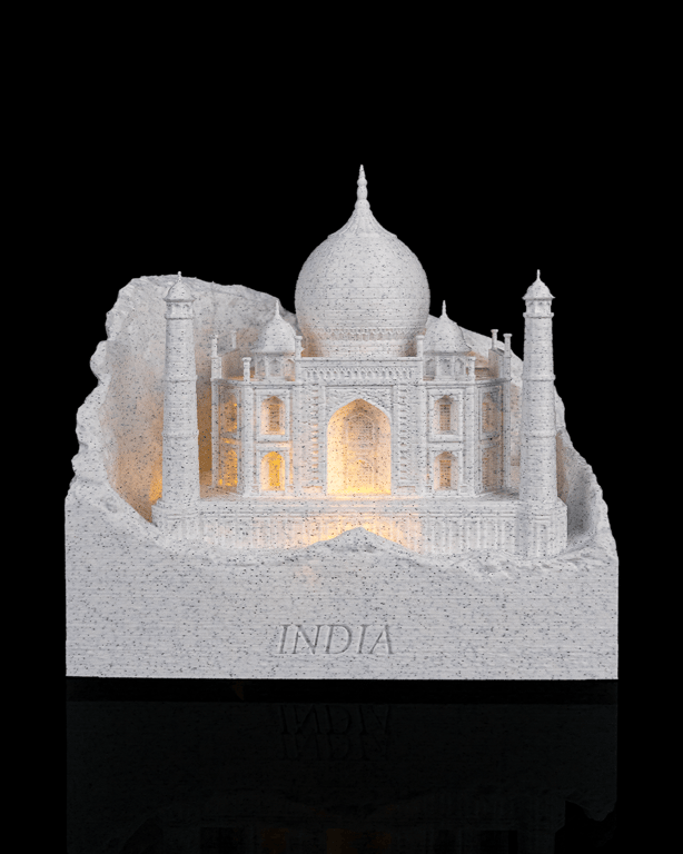 Place of Love USB Lamp – 16cm 3D Printed India Night Light, Taj Mahal Inspired D