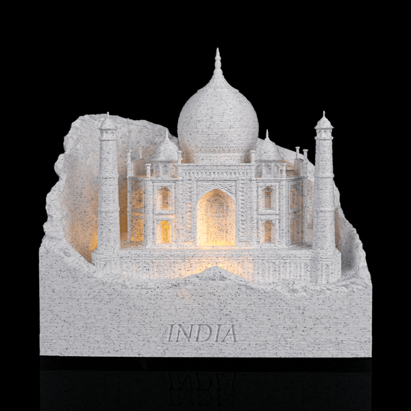 Place of Love USB Lamp – 16cm 3D Printed India Night Light, Taj Mahal Inspired D