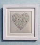Small framed hand-embroidered textile, lasting gift, anniversary, friendship.. - Image 2