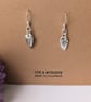 .999 Fine Silver Leaf Drop Earrings - Image 2