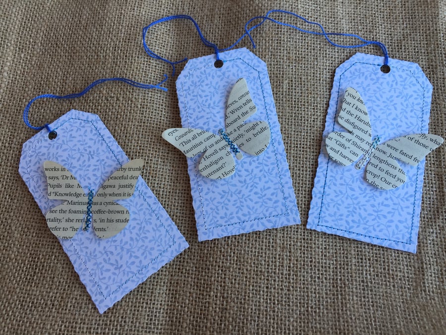 Butterfly gift tag