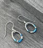 Enamel Earrings, pebble earrings, enamel jewellery, sea themed earrings, enamel, - Image 3