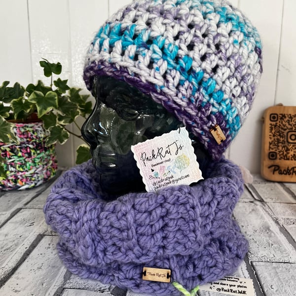 Matching Beanie & Snood Set