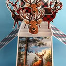 Birthday Card With Stags