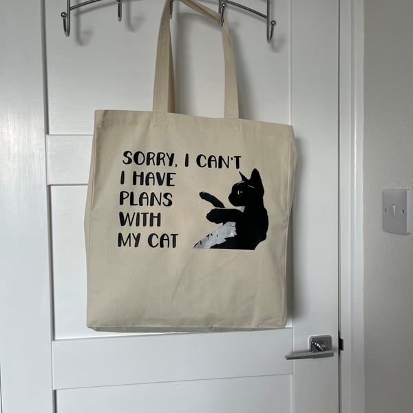 Tote bag cat design cheap