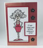 Humorous older woman birthday card 