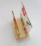 Layered floral fused glass ornament, fused glass art, birthday gift, anniversary - Image 2