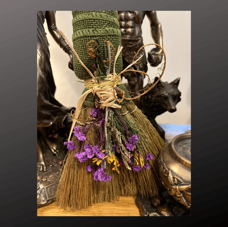 Besom Broom Altar Decorative Hand Wiccan Pagan ... - Folksy